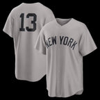New York Yankees #13 Jazz Chisholm Jr. Gray Jereymy Road Replica Jersey