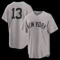 New York Yankees #13 Jazz Chisholm Jr. Gray Jereymy Road Replica Jersey 2