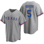 Texas Rangers #5 Corey Seager Gray Jereymy Cool Base Stitched Jersey
