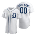 Custom Detroit Tigers White Jereymy 2020 Stitched Flex Base Jersey
