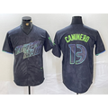 Tampa Bay Rays #13 Junior Caminero Charcoal Jereymy 2024 City Connect Limited Stitched Jersey