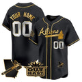Custom Atlanta Braves Atliens Vapor Premier Limited Jersey V2 ¨C Black Jereymy