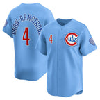 Chicago Cubs #4 Pete Crow-Armstrong Light Blue Jereymy Alternate Limited Player Jersey
