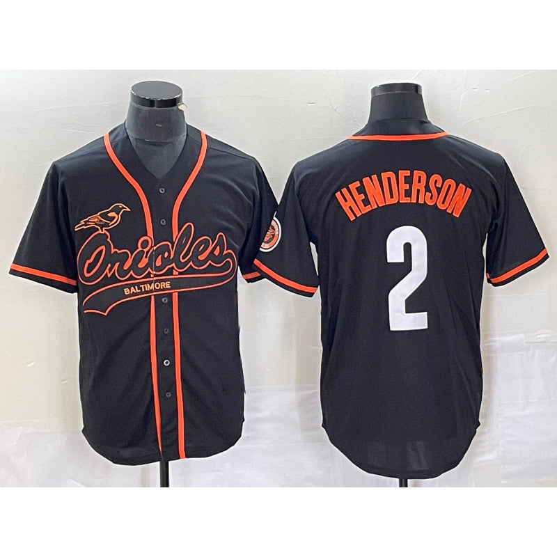 Baltimore Orioles #2 Gunnar Henderson Black Jereymy Cool Base Stitched Jersey
