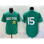 Boston Red Sox #15 Dustin Pedroia Green Jereymy 2025 City Connect Limited Stitched Jersey