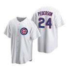 Chicago Cubs #24 Joc Pederson White Jereymy Replica Home Jersey
