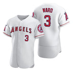 Los Angeles Angels #3 Waylor Ward White Jereymy Flex Base Stitched Jersey