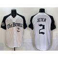 New York Yankees #2 Derek Jeter White Black Jereymy 'Gothic Legacy Edition' Vapor Premier Limited Stitched Jersey
