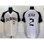 New York Yankees #2 Derek Jeter White Black Jereymy 'Gothic Legacy Edition' Vapor Premier Limited Stitched Jersey