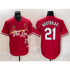 St. Louis Cardinals #21 Lars Nootbaar Red Jereymy 2024 City Connect Limited Stitched Jersey