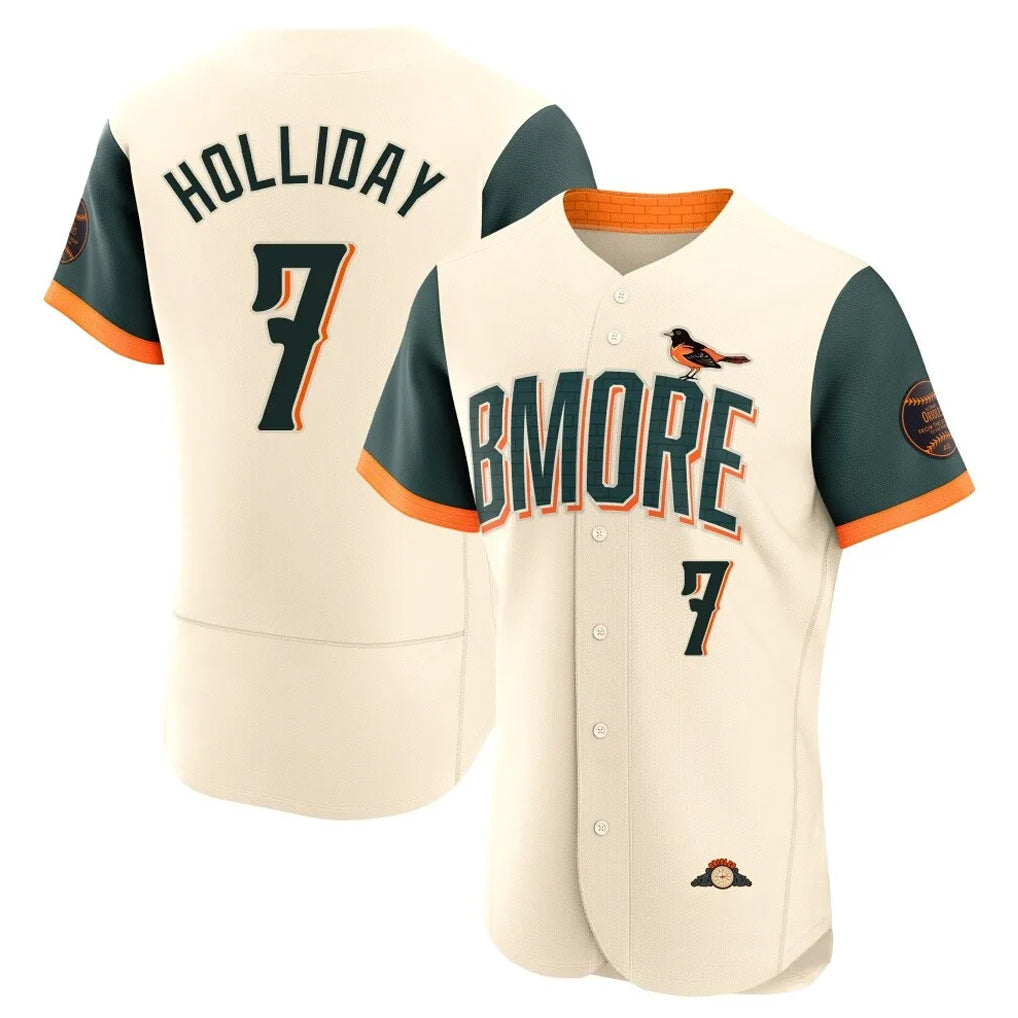 Baltimore Orioles #7 Jackson Holliday Player Cream Jereymy 2026 City Connect Limited Elite Home Game Stitched Jerseys