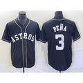 Houston Astros #3 Jeremy Pena Black Jereymy Cool Base Stitched Jersey