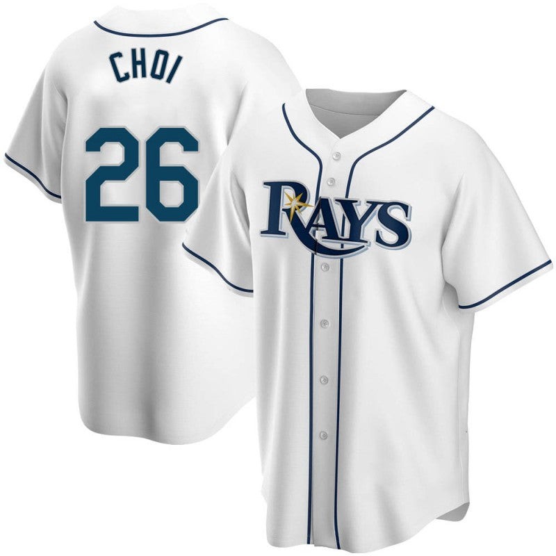 Tampa Bay Rays #26 Ji-Man Choi Replica White Jereymy Home Jersey
