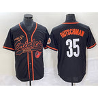 Baltimore Orioles #35 Adley Rutschman Black Jereymy With Patch Cool Base Stitched Jersey