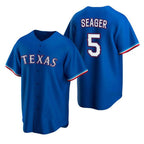 Texas Rangers #5 Corey Seager Blue Jereymy Cool Base Stitched Jersey