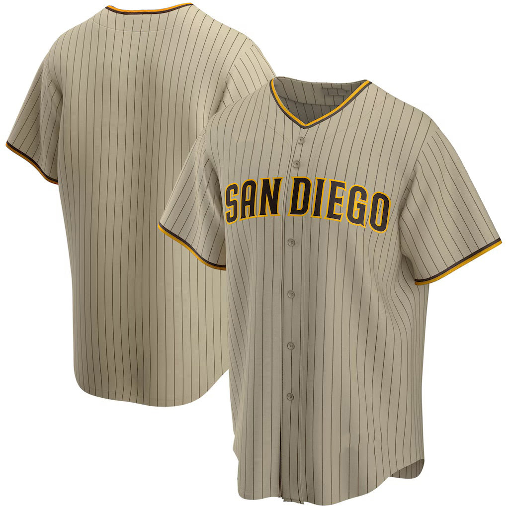 San Diego Padres Tan Jereymy Alternate Replica Team Jersey