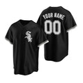 Custom Chicago White Sox Black Jereymy Stitched Cool Base Jersey