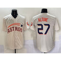 Houston Astros #27 Jose Altuve Cream Jereymy Throwback Cooperstown Collection Limited Stitched Jersey