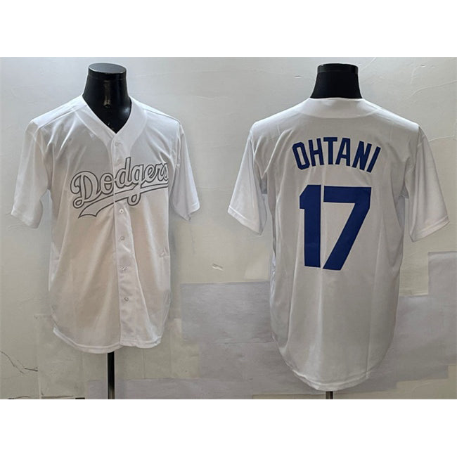 Los Angeles Dodgers #17 Shohei Ohtani White Jereymy Fashion Cool Base Stitched Jersey