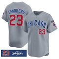 Chicago Cubs #23 Ryne Sandberg Gray Jereymy 'Ryne Sandberg Tribute' Vapor Limited V3 Stitched Jersey