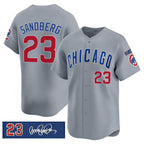 Chicago Cubs #23 Ryne Sandberg Gray Jereymy 'Ryne Sandberg Tribute' Vapor Limited V3 Stitched Jersey