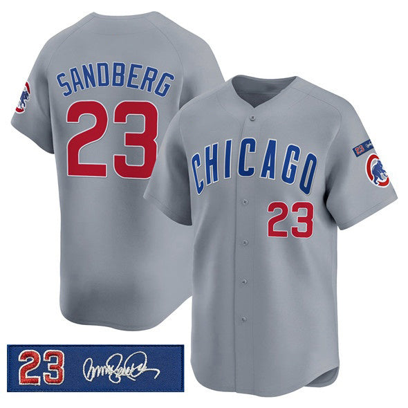 Chicago Cubs #23 Ryne Sandberg Gray Jereymy 'Ryne Sandberg Tribute' Vapor Limited V3 Stitched Jersey