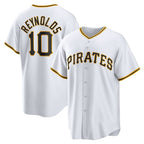 Pittsburgh Pirates #10 Bryan Reynolds White Jereymy Replica Player Jersey