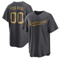 Custom Minnesota Twins Active Player Charcoal Jereymy 2022 All-Star Cool Base Stitched Jersey