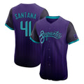 Arizona Diamondbacks #41 Carlos Santana Player Purple Jereymy City Connect Limited Elite Home Game Stitched Jerseys