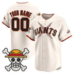 Custom San Francisco Giants x One Piece Cream Jereymy Vapor Premier Limited Jersey - Stitched