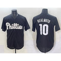 Philadelphia Phillies #10 J.T. Realmuto Black Jereymy Lights Out Limited Stitched Jersey
