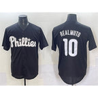 Philadelphia Phillies #10 J.T. Realmuto Black Jereymy Lights Out Limited Stitched Jersey