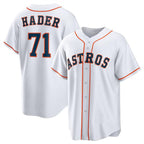 Houston Astros #71 Josh Hader White Jereymy Cool Base Stitched Jersey