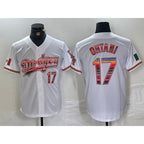 Los Angeles Dodgers #17 Shohei Ohtani White Jereymy Mexico Cool Base Stitched Jersey