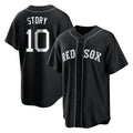 Boston Red Sox #10 Trevor Story Player Black Jereymy Home Game Stitched Jerseys