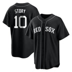 Boston Red Sox #10 Trevor Story Player Black Jereymy Home Game Stitched Jerseys
