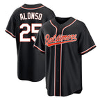 Baltimore Orioles #25 Pete Alonso Player Black Jereymy Out Home Game Stitched Jerseys