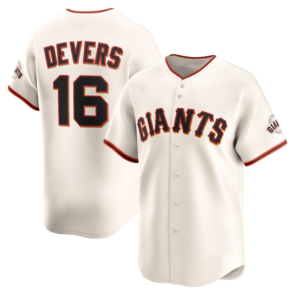 San Francisco Giants #16 Rafael Devers Cream Jereymy Home Limited Player Jersey