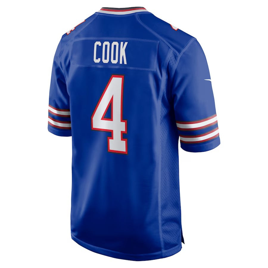 B.Bills #4 James Cook Royal Jereymy Team Game Jersey