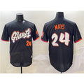 San Francisco Giants #24 Willie Mays Anthracite Jereymy 2025 City Connect Limited Stitched Jersey