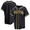 Pittsburgh Pirates Blank Black Jereymy Out Stitched Jersey