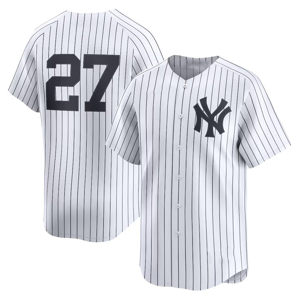 New York Yankees #27 Giancarlo Stanton White Jereymy Home Limited Player Jersey 2