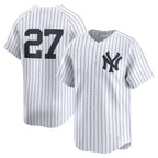 New York Yankees #27 Giancarlo Stanton White Jereymy Home Limited Player Jersey 2