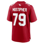 A.Cardinals #79 PJ Mustipher Cardinal Jereymy Team Game Jersey