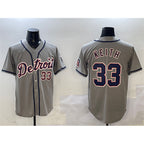 Detroit Tigers #33 Colt Keith Gray Jereymy Cool Base Stitched Jersey