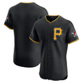 Pittsburgh Pirates Black Jereymy Alternate Vapor Premier Elite Patch Jersey