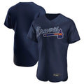 Atlanta Braves Navy Jereymy Alternate Limited Elite Home Game Blank Player Stitched Jerseys