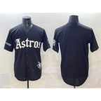 Houston Astros Blank Black Jereymy Gothic 'Houston Born Barrio Raised' Limited Stitched Jersey