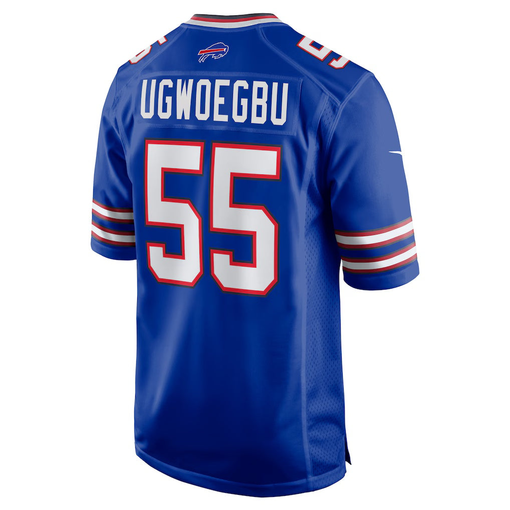 B.Bills #55 David Ugwoegbu Royal Jereymy Game Jersey