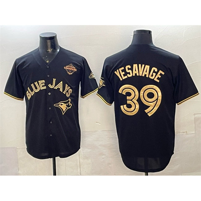 Toronto Blue Jays #39 Trey Yesavage Black Gold Jereymy 2025 American League Champions Limited Stitched Jersey